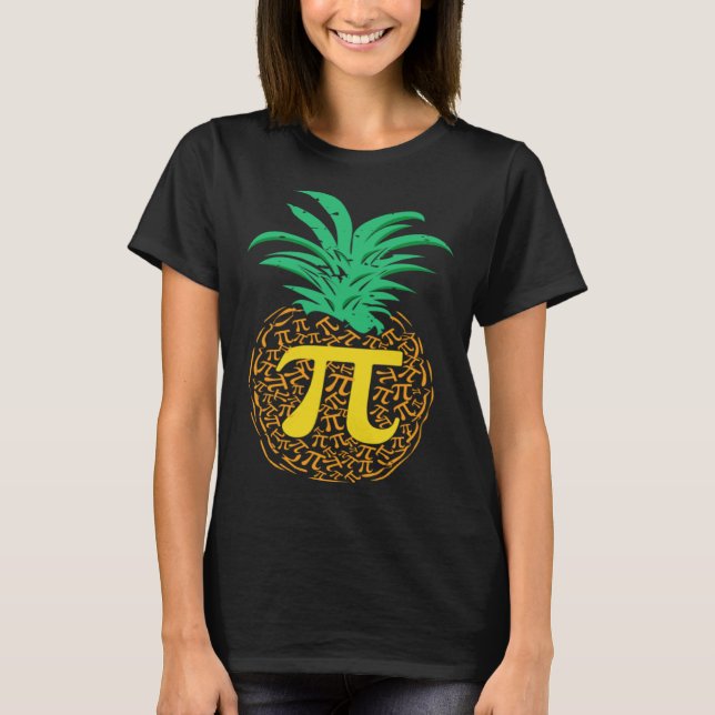 Pi Day Pineapple Math  Teacher 3 14 Symbol Mathema T-Shirt (Front)