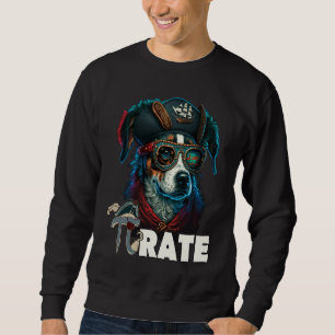 Pi Day Pirate Dog 3 14 Funny Math Science Teacher Sweatshirt