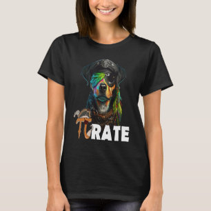 Pi Day Pirate Dog 3 14 Funny Math Science Teacher T-Shirt