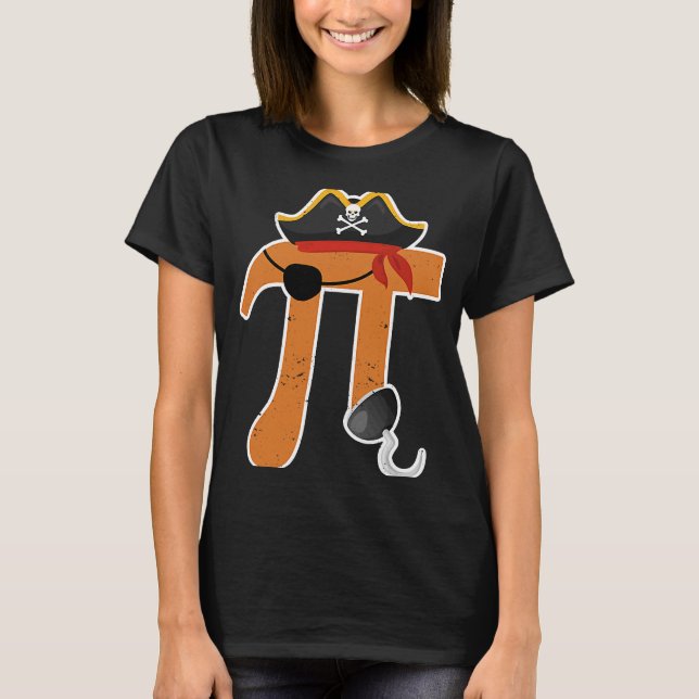 Pi Day Pirate  Math Teacher Student Science Nerd G T-Shirt (Front)