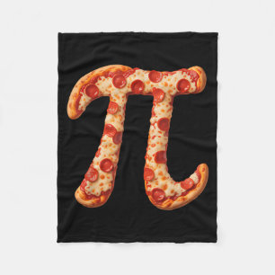 Pi Day Pizza Math Humor Design For Math Lovers And Fleece Blanket