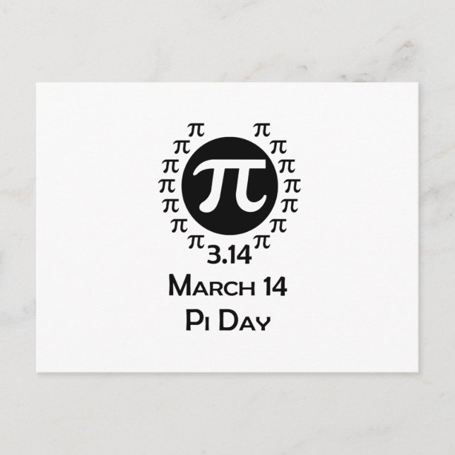 pi day postcard (Front)