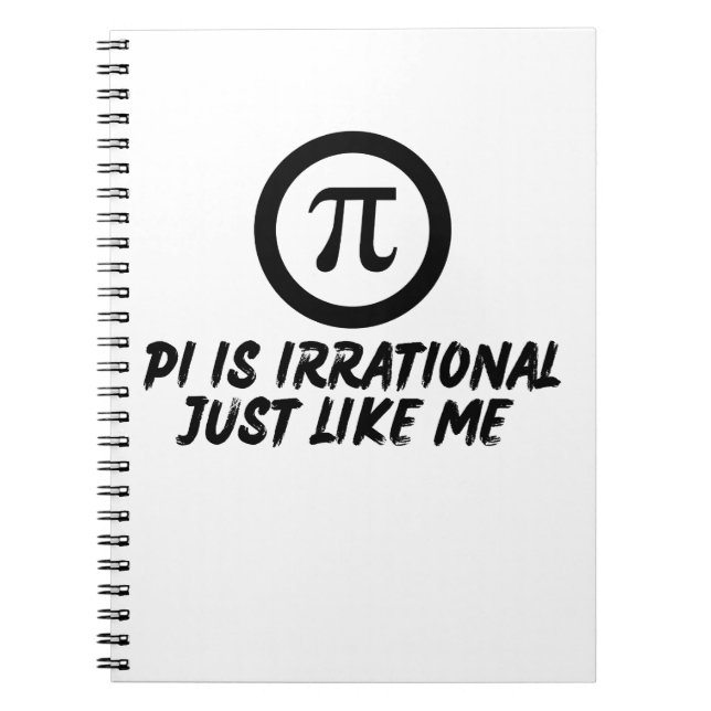 PI DAY QUOTES FOR LIFE, MATH LOVERS, MATH TEACHERS NOTEBOOK (Front)