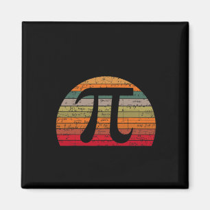 Pi Day Retro Vintage Math Geek Teacher Student Hap Magnet