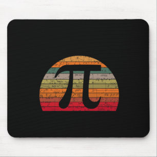 Pi Day Retro Vintage Math Geek Teacher Student Hap Mouse Mat