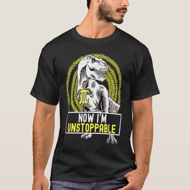Pi Day  Rex Dinosaur Math for Pi Day 3 T-Shirt (Front)