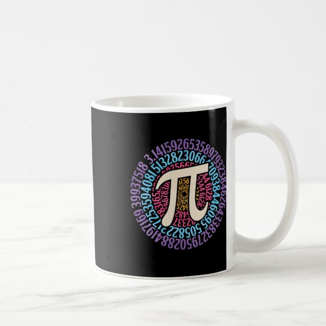 Pi Day Shirt Circular 3.14 Pi Math Students School Coffee Mug (Right)