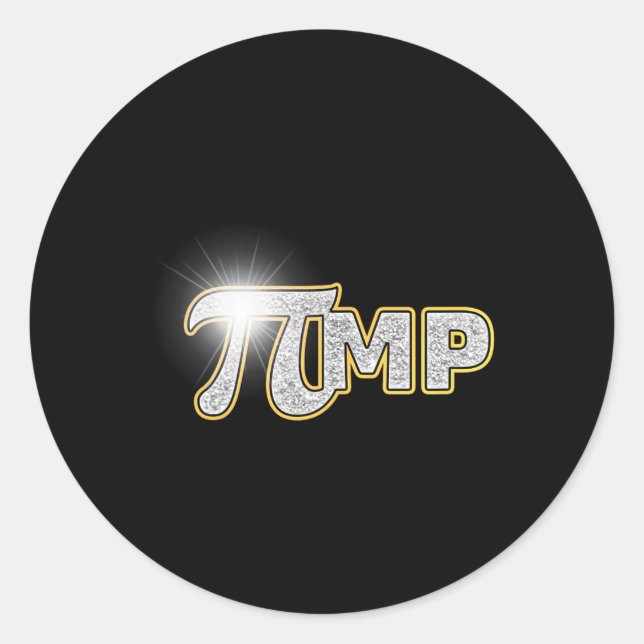 Pi Day Shirt Pi Mp Pimp Funny Pun Math  Classic Round Sticker (Front)