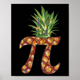 Pi Day Shirt Pi Pineapple Funny Math Pi Day Poster