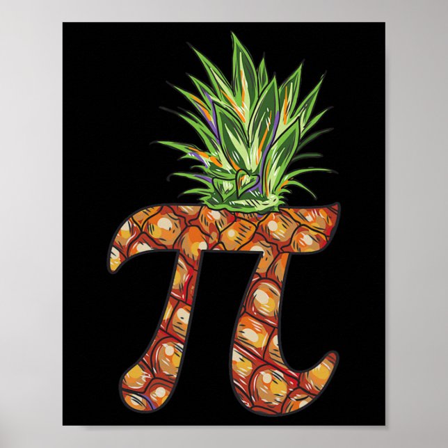 Pi Day Shirt Pi Pineapple Funny Math Pi Day  Poster (Front)