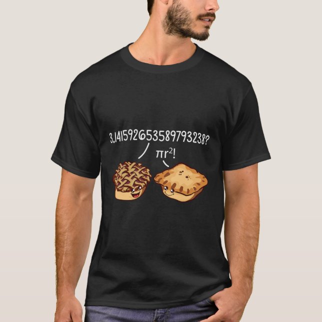 Pi Day Shirt Pi R Squared Formula Math Pie Kawaii  (Front)