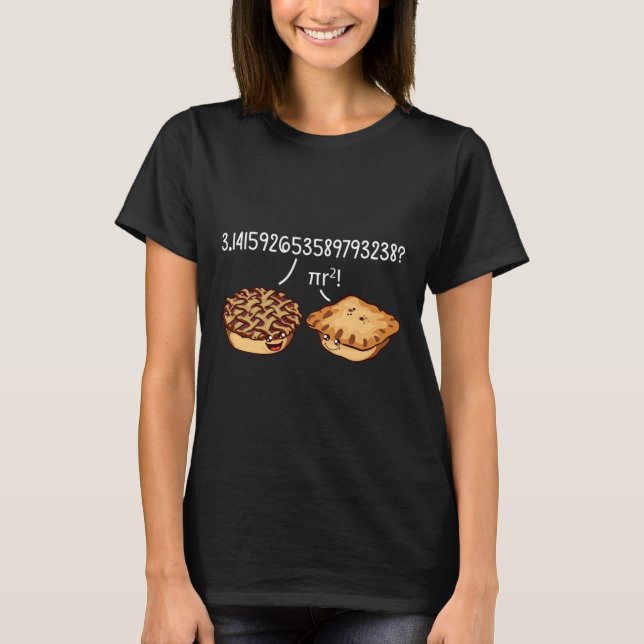 Pi Day Shirt Pi R Squared Formula Math Pie Kawaii  (Front)