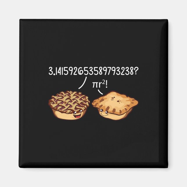Pi Day Shirt Pi R Squared Formula Math Pie Kawaii  Magnet (Front)