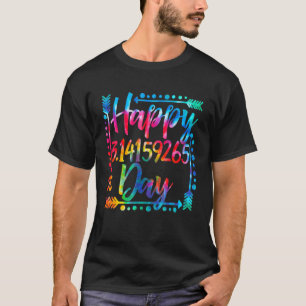Pi Day Spiral Colour Numbers 3 14 Happy Pi Day Tie T-Shirt