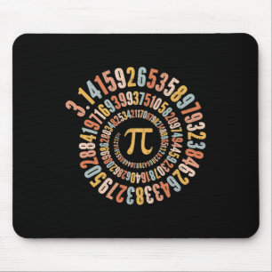 Pi Day Spiral Math Pi Mouse Mat