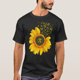 Pi Day Sunflower 3 14 Pi Number Symbol Math Scie T-Shirt