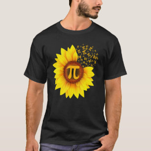 Pi Day Sunflower 3 14 Pi Number Symbol Math Scienc T-Shirt