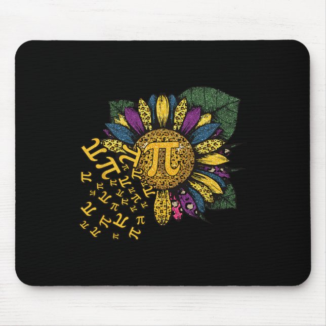 Pi Day Sunflower 3  Mouse Mat (Front)
