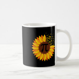 Pi Day Sunflower Pi Number Symbol Math Themed Scie Coffee Mug