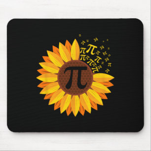 Pi Day Sunflower Pi Number Symbol Math Themed Scie Mouse Mat