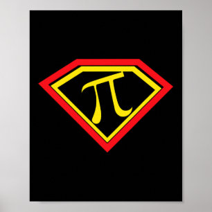 Pi Day Superpi Pi Superhero Math Teacher Mathemati Poster