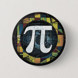 Pi Day Symbol Design dk 6 Cm Round Badge