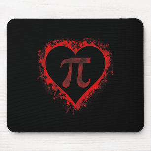Pi Day Symbol Heart Valentines Day Boys Kids Math  Mouse Mat