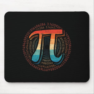 Pi Day Symbol Retro Vintage Pi 3.14 Number Funny M Mouse Mat