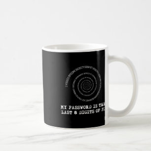 Pi Day T Shirt - My Pword Is The Last 8 Digits Of Coffee Mug
