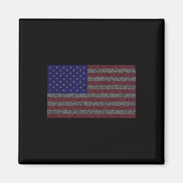 Pi Day Usa Flag Maths 3.14 March 14th  Magnet (Front)