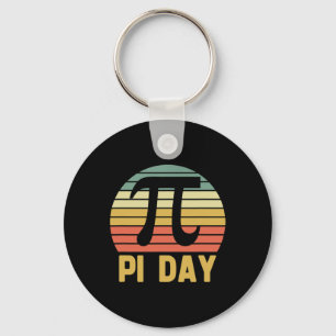 Pi Day Vintage Math Nerd Geek 3.14 Retro Gift For Key Ring