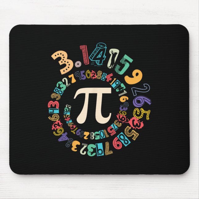 Pi Day Vintage Pi Number 3  Mouse Mat (Front)