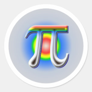 Pi Day Zone Classic Round Sticker