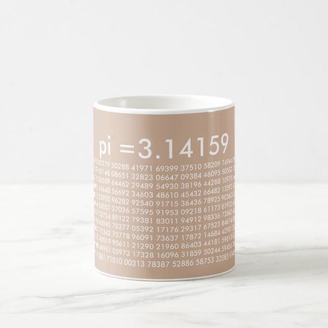 pi Digits Math Love Mug (Center)