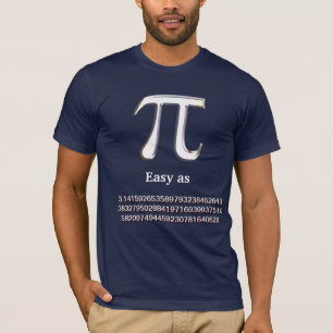 Pi Easy as 3.1415926535897932384626433832795028841 T-Shirt