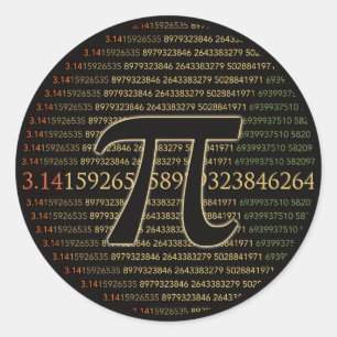 Pi Eclipse Classic Round Sticker