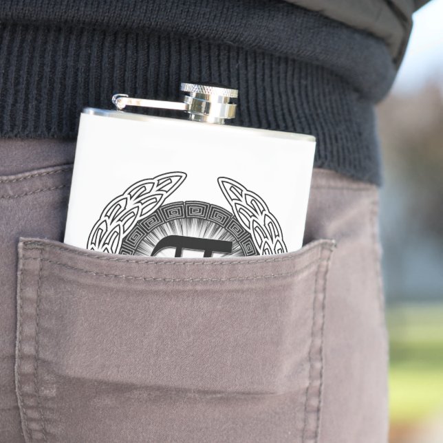 PI Emblem Hip Flask (In Situ)