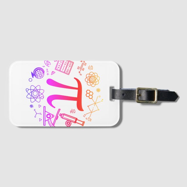 Pi Enthusiast Luggage Tag (Front Horizontal)