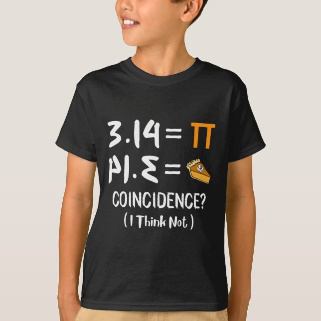 Pi Equals Pie Funny Math Pun Pi Day Gift  T-Shirt (Front)