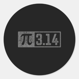 Pi For Teacher 314 Pi Digits Happy Pi Day Classic Round Sticker