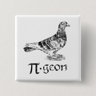 PI-geon 15 Cm Square Badge