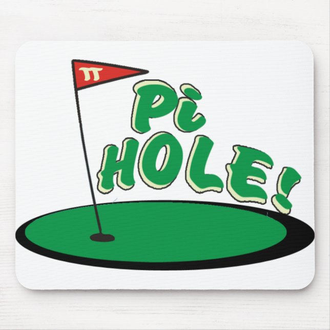 PI Hole - MATH HUMOR - GOLF Mouse Mat (Front)