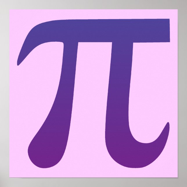 Pi in Purple Poster (Front)