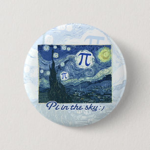 Pi in the Sky 6 Cm Round Badge