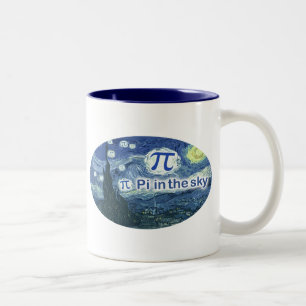 Pi In The Sky Two-Tone Coffee Mug