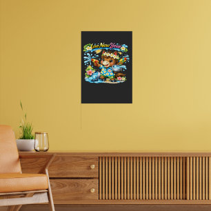 Pi Mai Lao Cute Horse Water Festival Shirt Poster