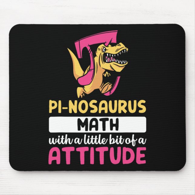 Pi Math Mathematics Dinosaur Dino Pi Day  Mouse Mat (Front)