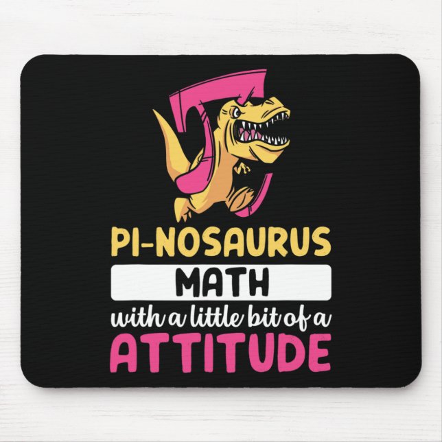 Pi Math Mathematics Dinosaur Dino Pi Day  Mouse Mat (Front)