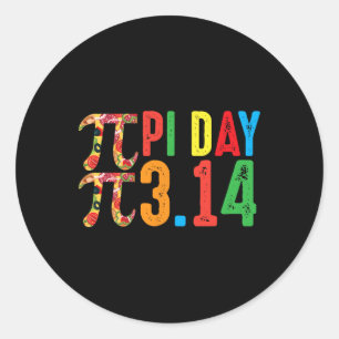 Pi Math Science Stem Gift 3.14 Pi Day 2 Classic Round Sticker