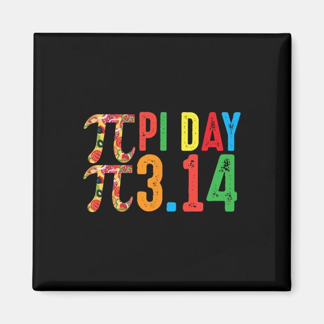 Pi Math Science Stem Gift 3.14 Pi Day 2  Magnet (Front)